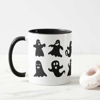 Cute & Whimsical Friendly Ghost Spirits Halloween Tasse