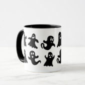 Cute & Whimsical Friendly Ghost Spirits Halloween Tasse (Vorderseite Links)