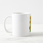 Cute Whimsical Frog And Sunflowers Illustration Kaffeetasse (Links)