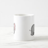 Cute Whimsical Hand-Drawn Elephant Illustration Kaffeetasse (Mittel)