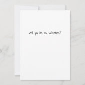 Cute Whimsical Hippo Valentine's Day Flat Karte (Rückseite)