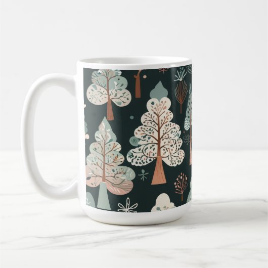 Cute Whimsical Tree Kaffeetasse (Links)