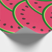 Cute Whimsical Watermelon Slices Pattern  Geschenkpapier (Ecke)