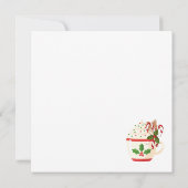Cute Whimsical Winter Town Merry Christmas Card Karte (Rückseite)