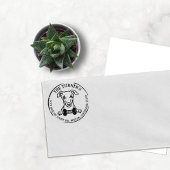 Cute Whippet Dog Return Address Gummistempel