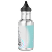 Cute White Baby Sea Otter , Merry Christmas Edelstahlflasche (Rechts)