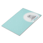 Cute White Baby Sea Otter , Merry Christmas Notizblock (angewinkelt)