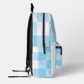 Cute White & Blue Unicorn Themed Backpack Bedruckter Rucksack (Links)