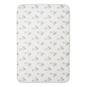 Cute White Goose Pattern Badematte (Vorderseite Vertikal)