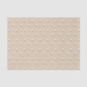 Cute White Goose Pattern Beige Seidenpapier (Vorderseite)