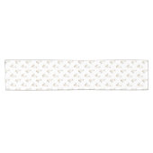 Cute White Goose Pattern Kurzer Tischläufer (Horizontal)