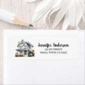 Cute White House New Home Envelope Address (Insitu)