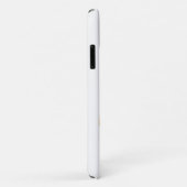 Cute White Kitten on Moon iPhone / iPad case (Hinten/Rechts)