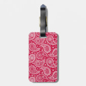 Cute white red paisley pattern Case-Mate iPhone ca Gepäckanhänger (Rückseite vertikal)