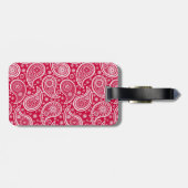 Cute white red paisley pattern Case-Mate iPhone ca Gepäckanhänger (Rückseite horizontal)