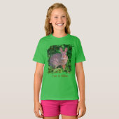 Cute Wild Brown Rabbit Wildlife Personalized T-Shirt (Vorne ganz)
