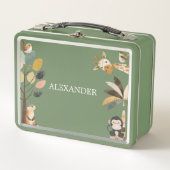 Cute Wildlife Animals Metall Brotdose (Vorderseite)