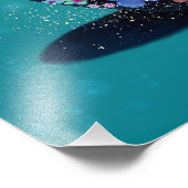 Cute Wildlife Of Spring Guardian: Bunny in Bloom Fotodruck (Ecke)