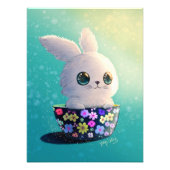 Cute Wildlife Of Spring Guardian: Bunny in Bloom Fotodruck (Vorne)