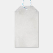 Cute Winter Animals Woodland ONEderland Birthday Geschenkanhänger (Rückseite)