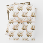 Cute Winter Arctic Cow Geschenkpapier Set (Beispiel)