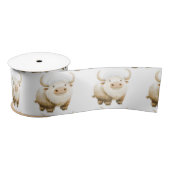 Cute Winter Arctic Cow Satinband (Spule)
