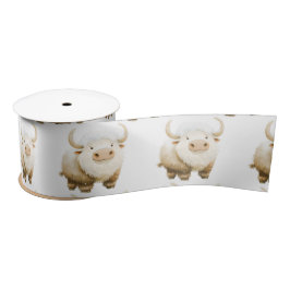 Cute Winter Arctic Cow Satinband