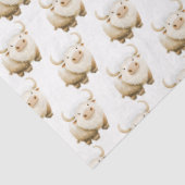 Cute Winter Arctic Cow Seidenpapier (Detail)