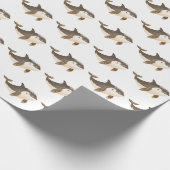 Cute Winter Arctic Whale Geschenkpapier (Ecke)