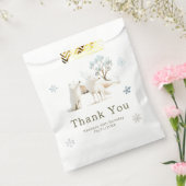 Cute Winter Arctic Wolf Birthday Party Geschenktütchen (Versiegelt)