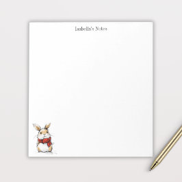 Cute Winter Bunny Sketch Illustration Notizblock