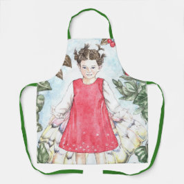 Cute Winter Fairy Apron Schürze