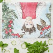 Cute Winter Fairy Kitchen Towel Geschirrtuch (Gefaltet)