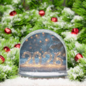 cute winter fox happy new year 2026  schneekugeln (Weihnachten)