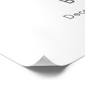 Cute Winter Penguin Snowman Baby Shower Welcome  Poster (Ecke)