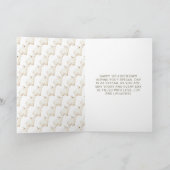 Cute Winter Polar Bears Birthday Party Karte (Innenseite)