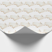 Cute Winter Polar Bears Geschenkpapier (Ecke)