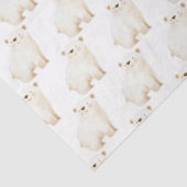 Cute Winter Polar Bears Seidenpapier (Detail)