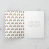 Cute Winter Rabbits Birthday Party Karte (Innenseite)