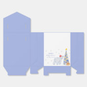 Cute Winter Santa Polar Bear Baby Shower  Geschenkschachtel (Ungefaltet)