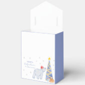 Cute Winter Santa Polar Bear Baby Shower Geschenkschachtel (Offen)