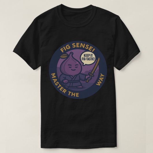 Cute Wisdom Fig Japanese Sensei T-Shirt (Design vorne)