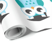 Cute wise owl geschenkpapier (Rolleneckpunkt)