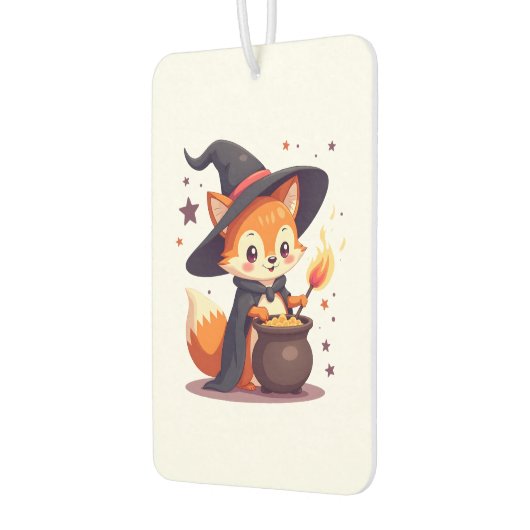 Cute Witch Fox � Magical Halloween Animal Tee Autolufterfrischer (Links)