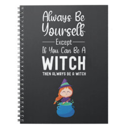 Cute Witch Gifts Funny Typography Humor Quote Notizblock