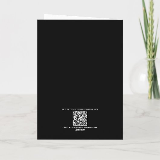 Cute Witch Girl Hat & Pumpkin Kids Halloween Karte (Rückseite)