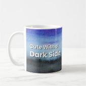 Cute With a Dark Side Aesthetic Kaffeetasse (Links)