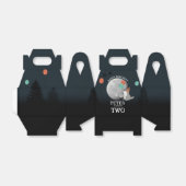 Cute Wolf Pack Woodland Moon Howling Birthday Geschenkschachtel (Ungefaltet)