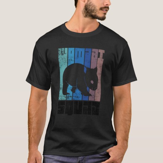 Cute Wombat Squad Wilderness Rodent T-Shirt (Vorderseite)