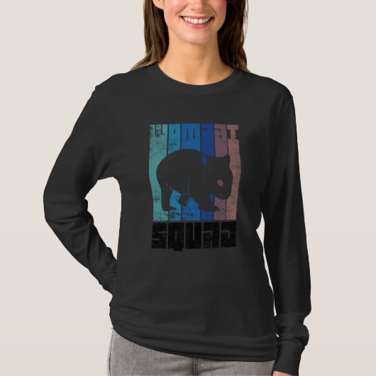 Cute Wombat Squad Wilderness Rodent T-Shirt (Vorderseite)